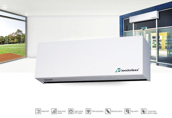 Ηττημένη ενέργεια κεντροκεντρική υψηλής ισχύος θέρμανση αέρα κουρτίνα με θερμότητα και κρύο διακόπτη